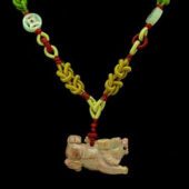 Tourmaline Feng Shui Pi Yao Necklace1