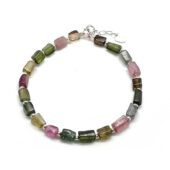 Watermelon Tourmaline Fashion Bracelet 电气石碧玺1