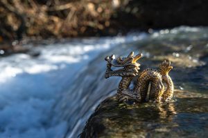 Brass Dragon Statue