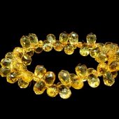 Faceted Teardrop Citrine Bracelet