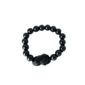 Feng Shui Obsidian Stone Beads Bracelet