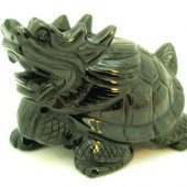 Obsidian Crystal Fengshui Dragon Tortoise (L)