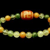 One_Eye_Swastika_Dzi_Bead_With_8Mm_Multicolor_Rutilated_Bracelet