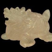 Rose Quartz Crystal Fengshui Dragon Tortoise (M)