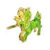 Bejeweled Qilin Keychain - Green