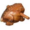 wooden money frog