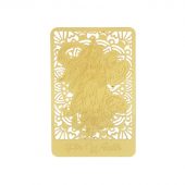 God Of Wealth With Tiger Gold Talisman Card