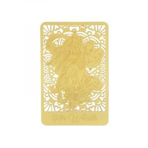 God Of Wealth With Tiger Gold Talisman Card