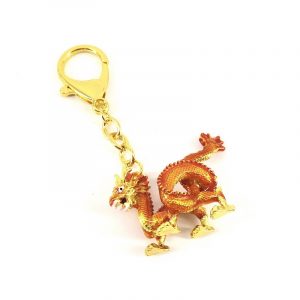 Magic Golden Earth Dragon Keychain