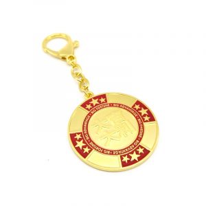 Big Auspicious Amulet Feng Shui Keychain
