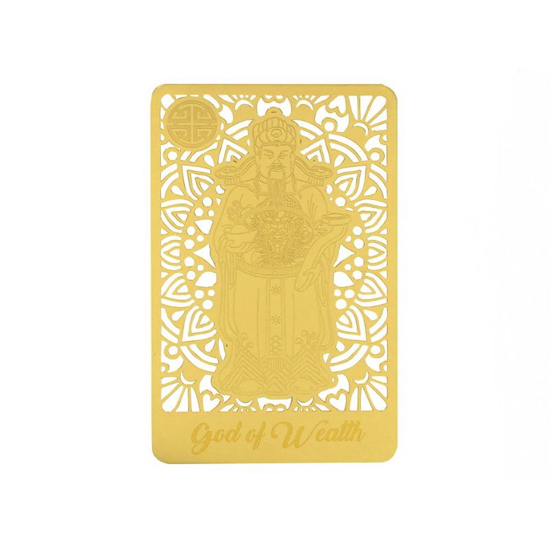 God Of Wealth Metal Gold Card
