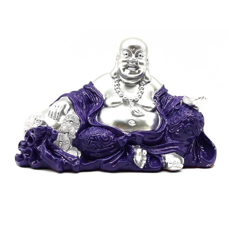 Happy Buddha In Royal Purple