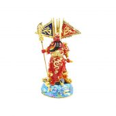 Magnificent Feng Shui Kwan Kung With 5 Flags