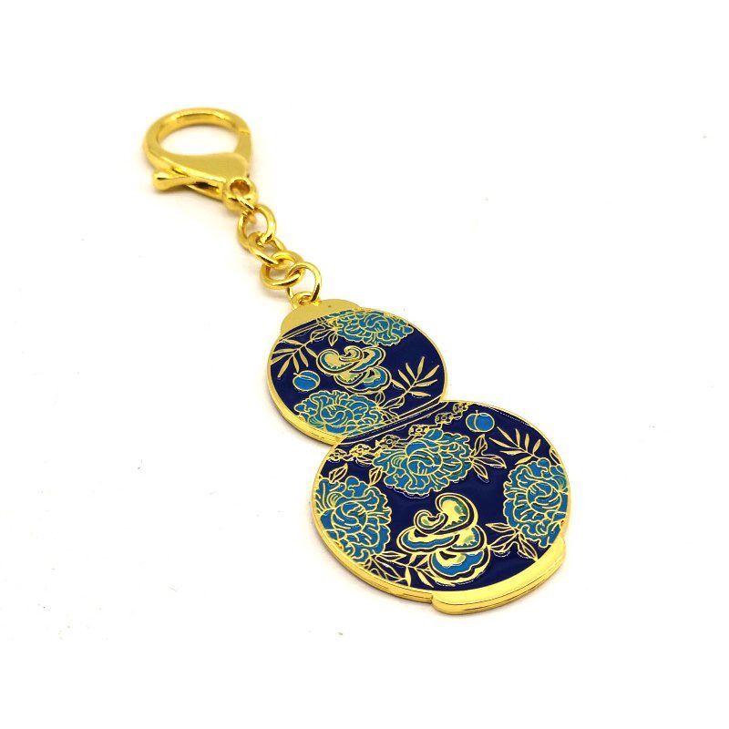 Healing Herbs and Longevity Amulet Feng Shui Keychain