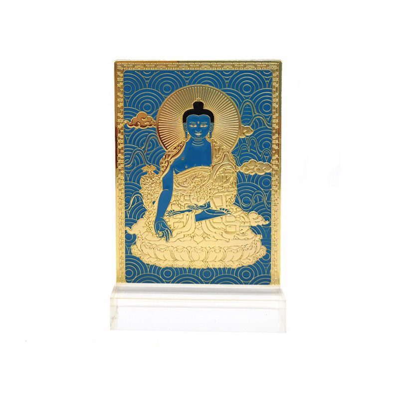 Medicine Buddha Mini Feng Shui Plaque