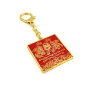 Three Celestials Mirror Amulet Feng Shui Keychain