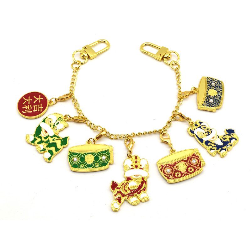 Trio Of Lions Feng Shui Charms