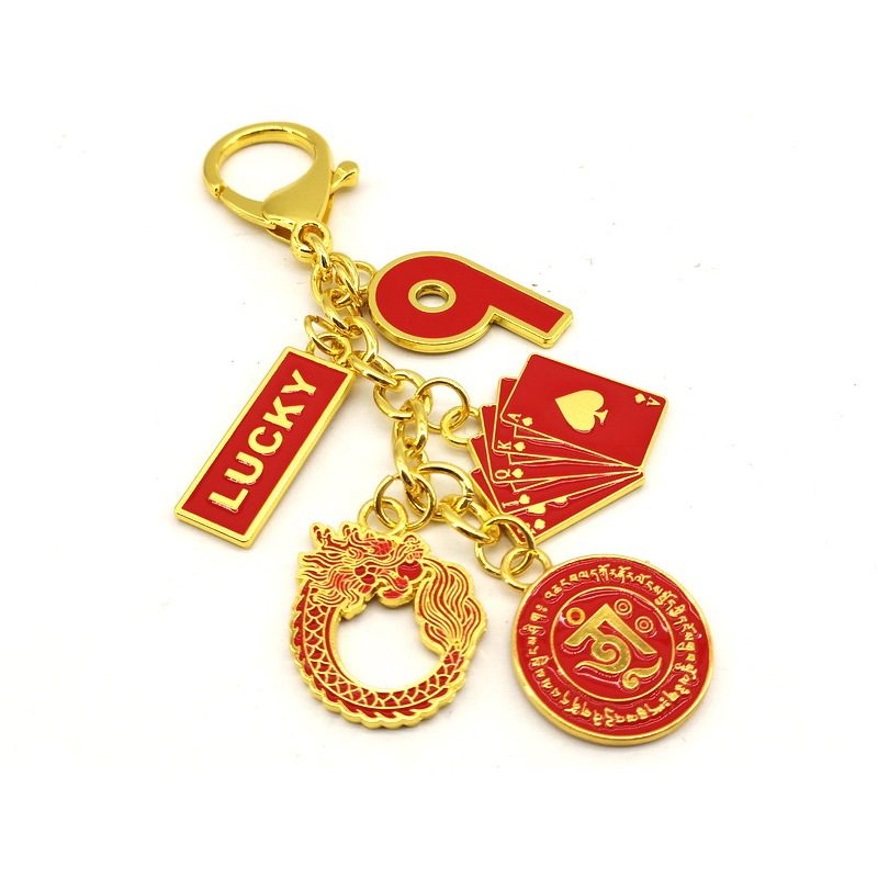 The Lucky 9 Charm Amulet Keychain