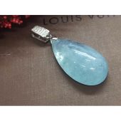 Aquamarine Teardrop Pendant 1