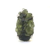 Czech Moldavite Rough Pendant with 925 Silver Frame (B) 1