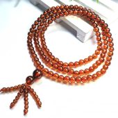 Orange Garnet 3-Round Crystal Bracelet 1