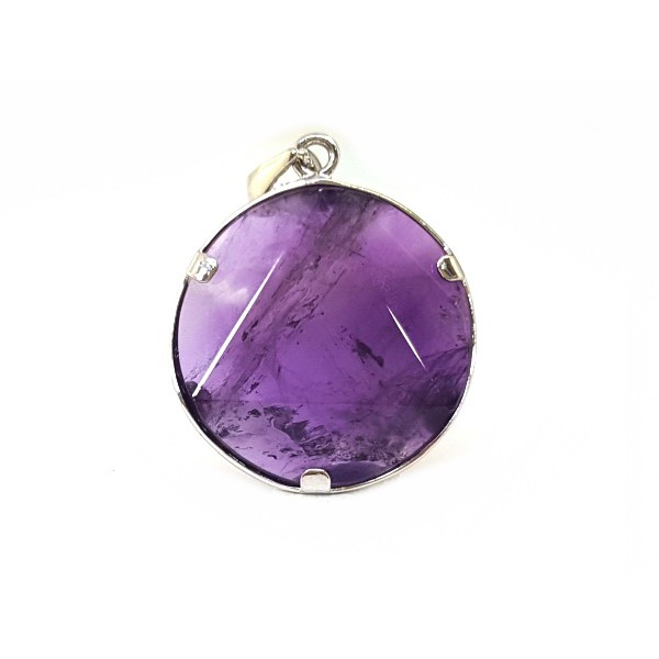 Star of David Pendant with 925 Silver Frame (Amethyst) 15mm 1