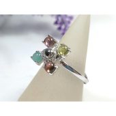 Tourmaline Silver Luck Transforming Fan Ring (Top Grade) 1