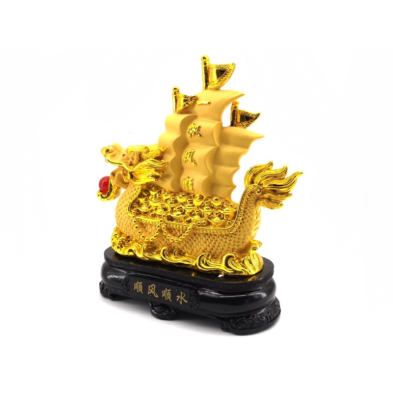 Exquisite Golden Dragon Wealth Ship 4