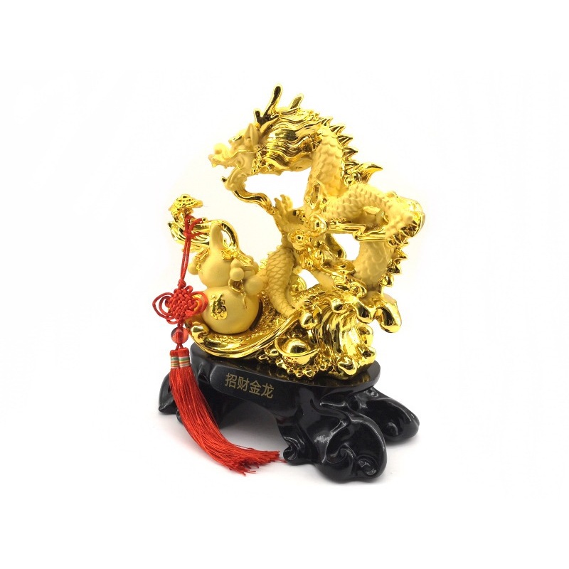 Exquisite Golden Dragon with Wulou 2
