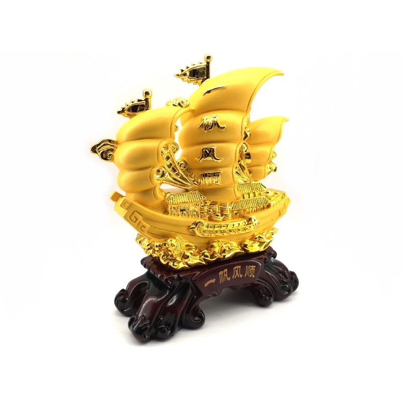 Exquisite Golden Wealth Ship 2