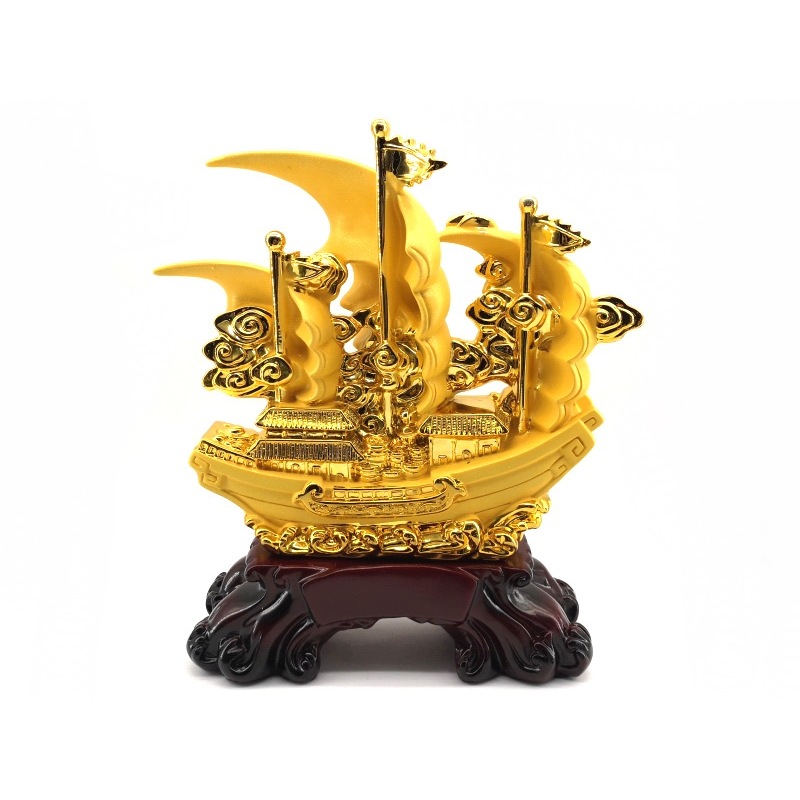 Exquisite Golden Wealth Ship 3
