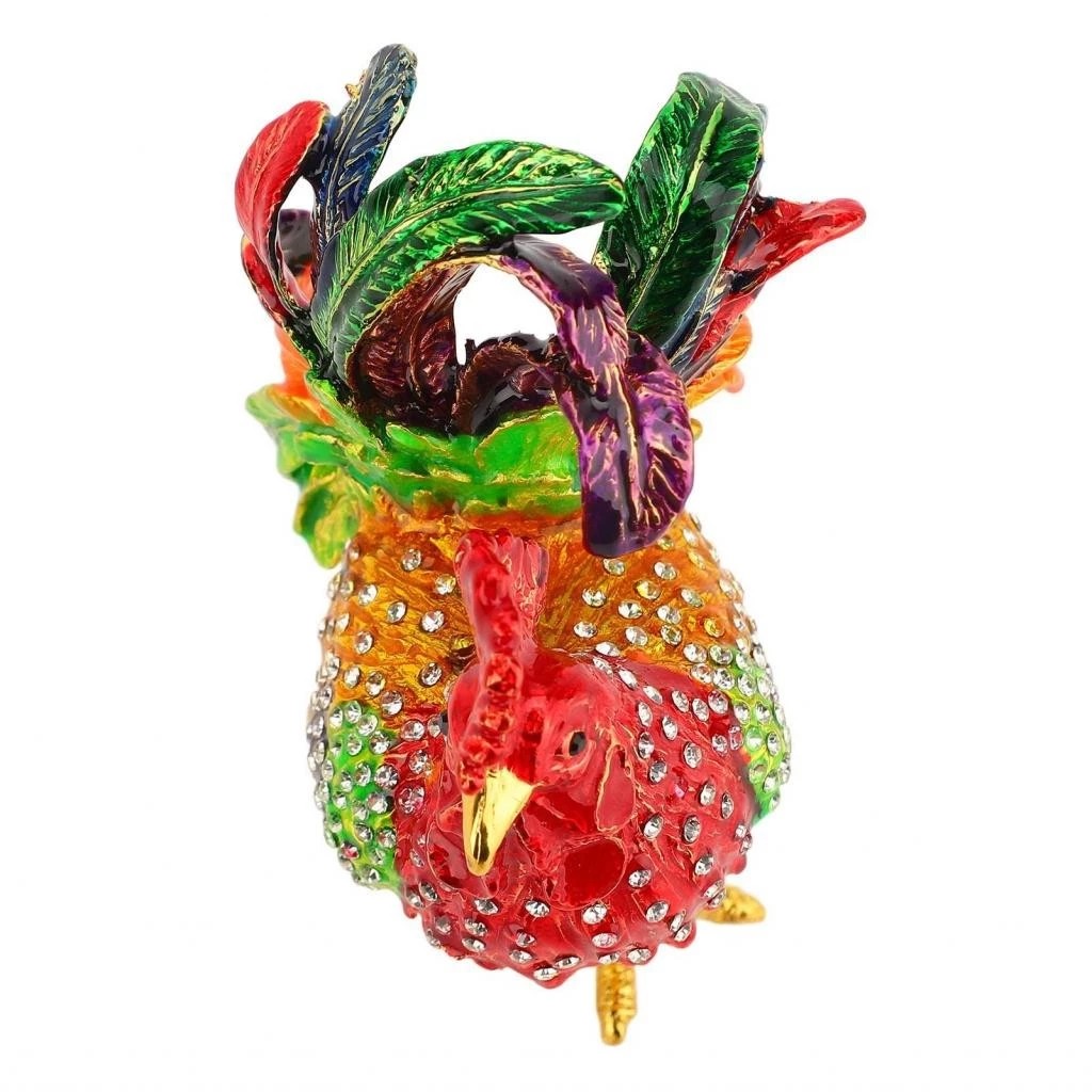 Bejeweled Rooster Statue Multipurpose Jewelry Box