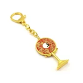 Yang More Than Yin Mirror Amulet Keychain