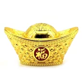 Exquisite Good Fortune Golden Ingot