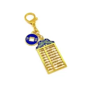 9 Rod Abacus Amulet Keychain