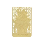Healing Deer Golden Wallet Card