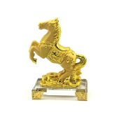 Auspicious Golden Victory Horse with Gold Coins