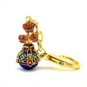 Long Life Vase with Lingzhi Amulet Keychain